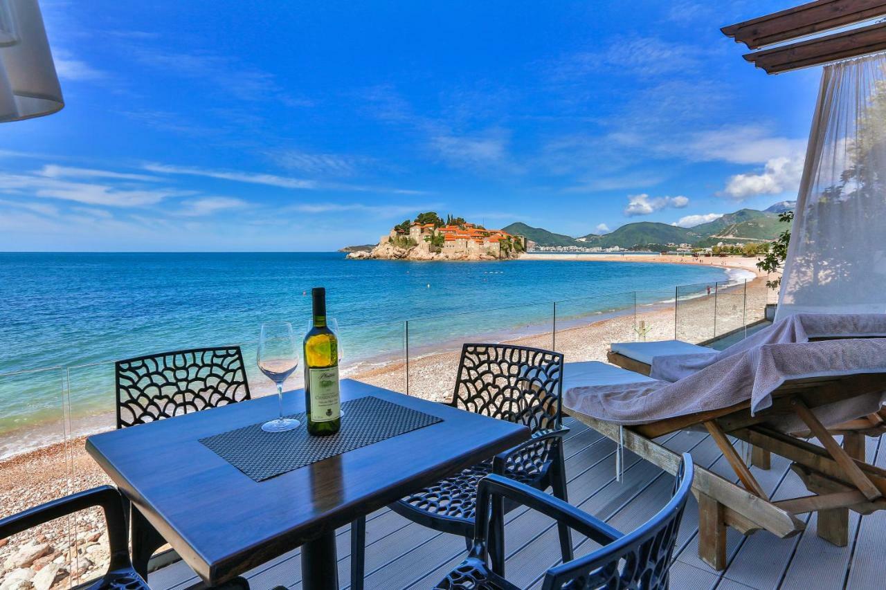 Apartments Sunset Beach Sveti Stefan Exterior foto
